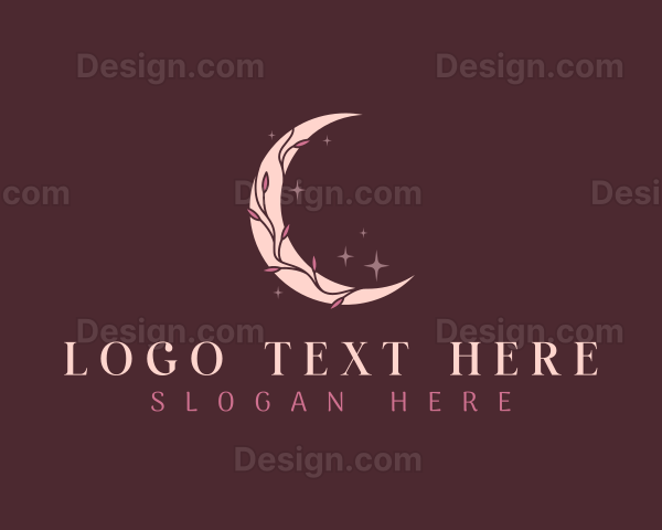 Mystic Floral Moon Logo