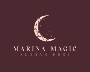 Mystic Floral Moon logo design