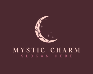 Mystic Floral Moon logo design