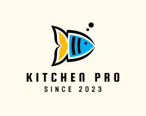 Angel Fish Aquarium Logo