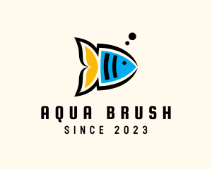 Angel Fish Aquarium logo design