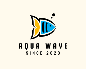 Angel Fish Aquarium logo design