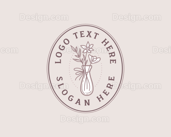 Flower Vase Floral Logo