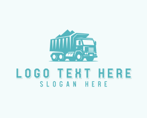 Construction Dump Truck Transportation logo