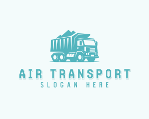 Construction Dump Truck Transportation logo design