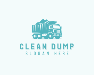 Construction Dump Truck Transportation logo design