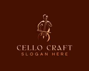 Cello Musician Orchestra logo