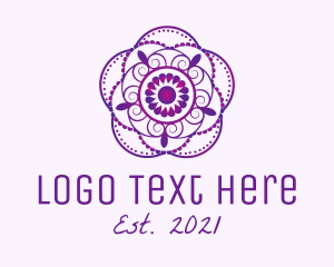 Gradient Flower Mandala  logo