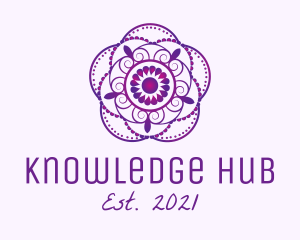 Gradient Flower Mandala  logo
