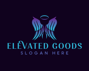 Angel Wings Heaven logo design