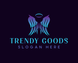 Angel Wings Heaven logo design