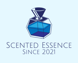 Blue Perfume Bottle logo design