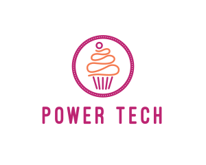 Modern Cupcake Desert logo