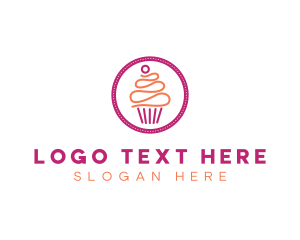 Modern Cupcake Desert logo