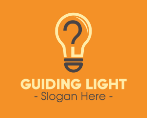 Light Bulb Question logo design