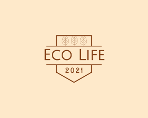 Eco Organic Tree logo design