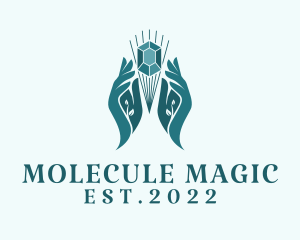 Celestial Magic Gemstone  logo design