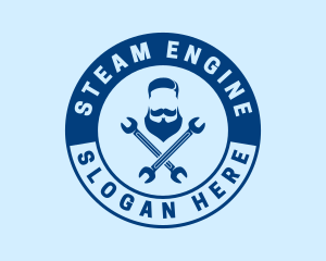 Engineering Hipster Wrench logo design