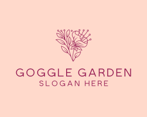 Daffodil Flower Garden logo design