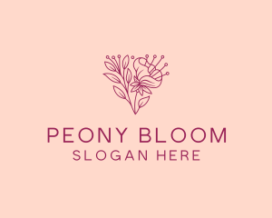 Daffodil Flower Blooming logo design