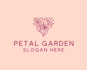 Daffodil Flower Garden logo design