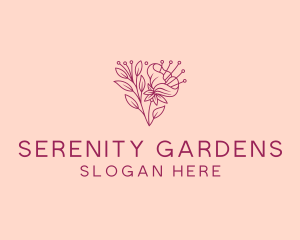 Daffodil Flower Garden logo design