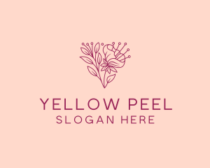 Daffodil Flower Garden logo design