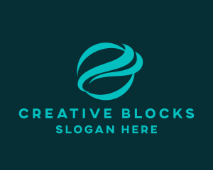 Creative Wave Planet logo design