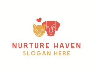 Cat Dog Care  logo design