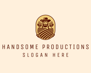 Corn Farmer Emblem  logo