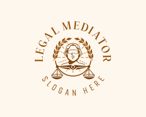 Judicial Lady Justice logo design