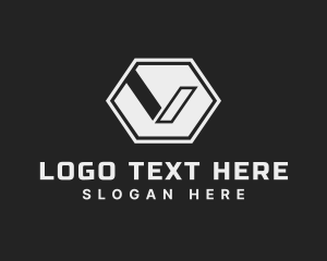 Generic Hexagon Agency Letter V logo