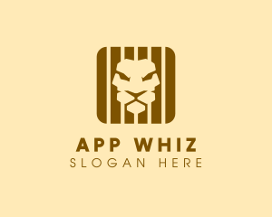 Lion Face App  logo design