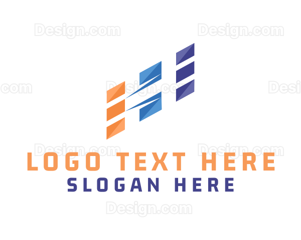 Logistics Business Letter H Logo