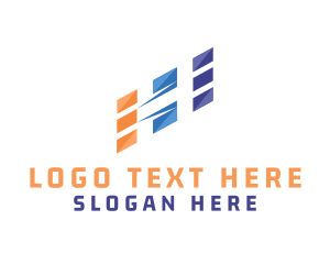 Identity - Logistics Business Letter H logo design