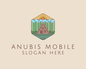 Cabin Forest Camp House logo design