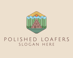 Cabin Forest Camp House logo design