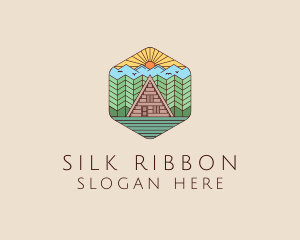 Cabin Forest Camp House logo design