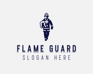 Firefighting Dog Rescue logo design