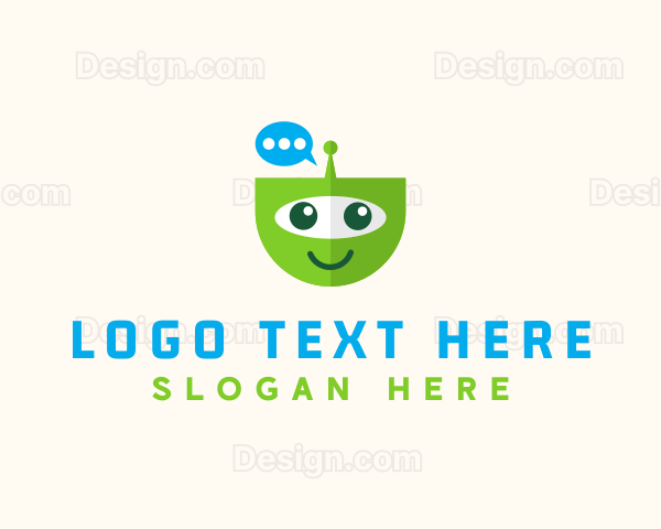 Chat Bot Communication Logo