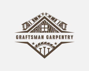 Handsaw Carpenter Repair logo design