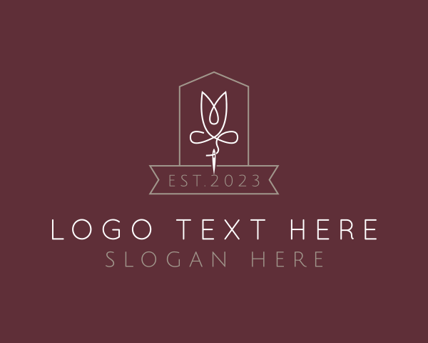 Floral Needlecraft Sewing logo