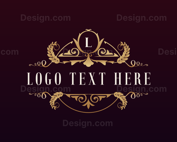 Luxury Wheat Ornament Logo