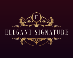 Luxury Wheat Ornament logo design