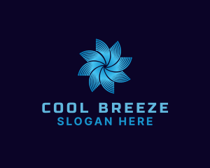 Fan Propeller Cooling logo design