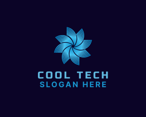 Fan Propeller Cooling logo design