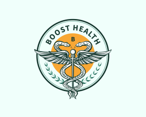 Medical Health Caduceus logo design