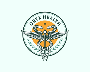 Medical Health Caduceus logo design