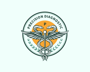 Medical Health Caduceus logo design