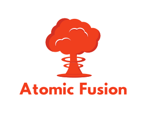 Mushroom Cloud Explosion logo design